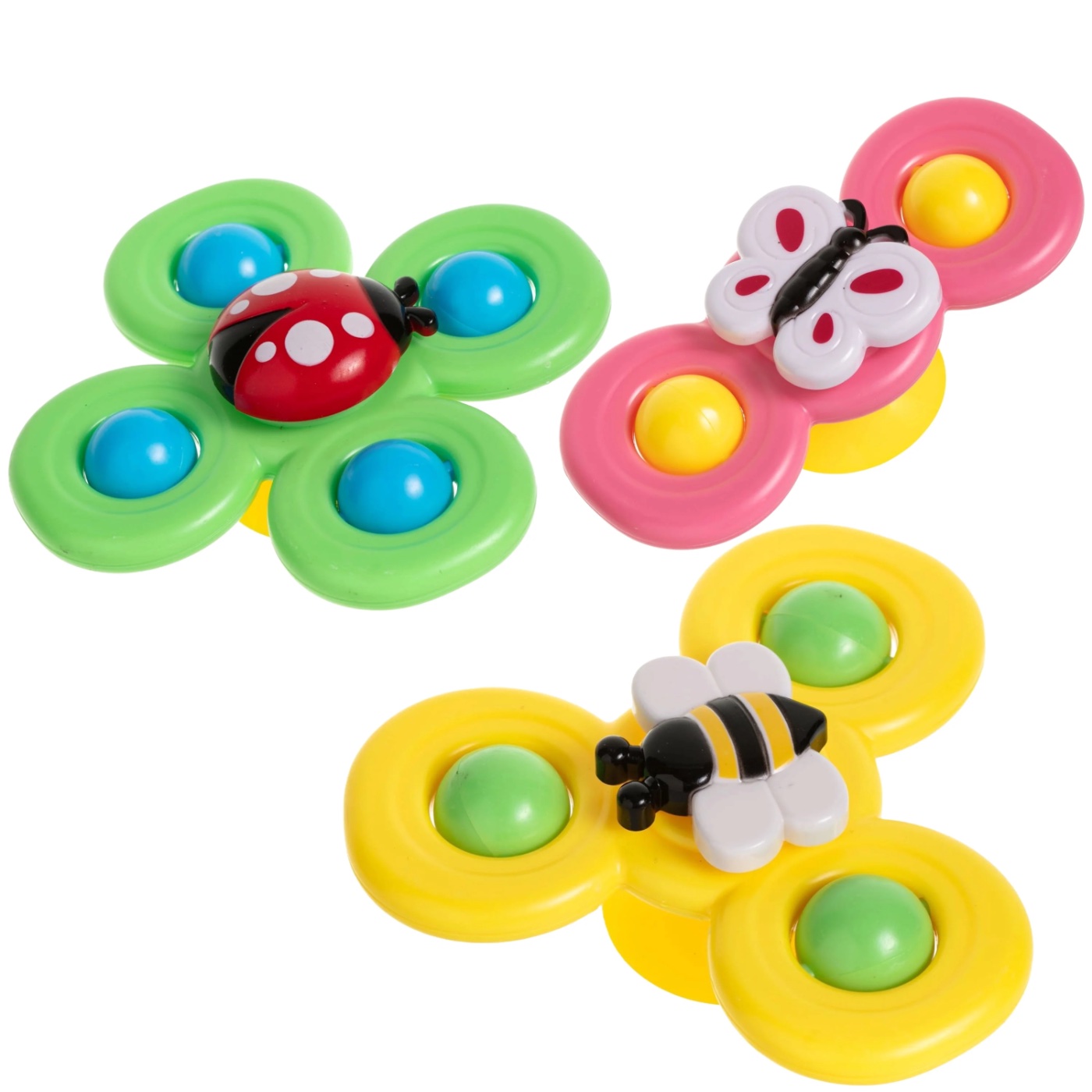 Set de 3 juguetes mordedor de abeja con bolas