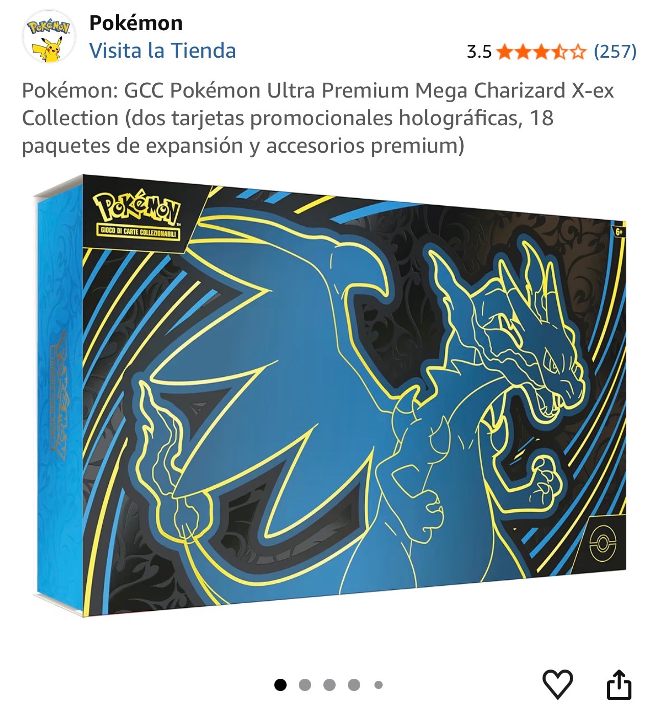 Pokémon GCC Ultra Premium Mega Charizard X-EX Collection